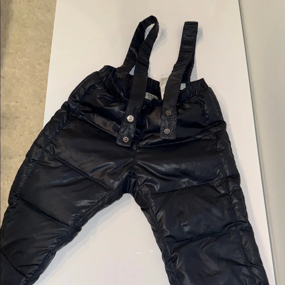 Cozy Black Kids Padded Joggers - Picture 4 of 9